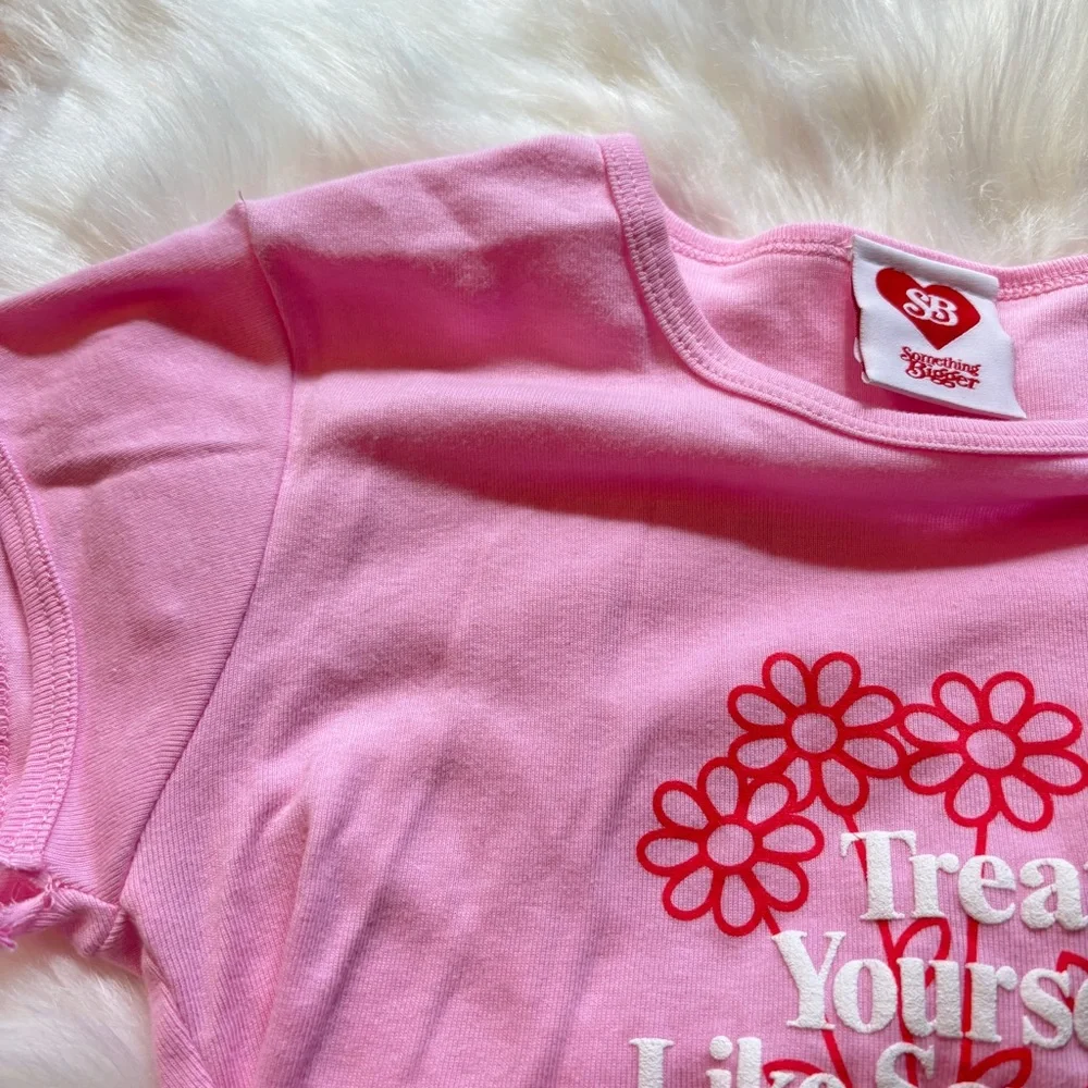 SB Something Bigger Trest Yourself Baby Tee - Picture 7 of 7